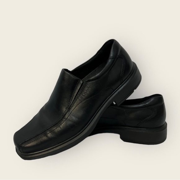 ECCO Men's New Jersey Loafer Black Leather Shoe 42 EU / US Men's 8-9 - Picture 1 of 8